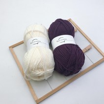 레드콤마 자라목도리뜨기 DIY패키지+대바늘8mm+대바늘6mm+돗바늘+라벨+동영상 뜨개질 DIY 패키지, 크림, 1개