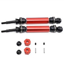 다이캐스트 프라모델 RC 카 부품 2Pcs 후면 드라이브 샤프트 CVD 1/10 ECX 2WD 시리즈 Ruckus Torment ax Brutus 회로 앰프 RC 자동차 업그레이, 01 Red