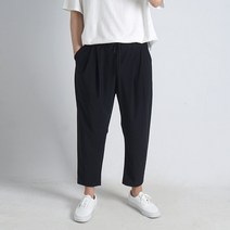 여름 와이드핏 9부 냉장고바지 빅사이즈 쿨 스판밴딩 아이스팬츠