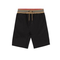 21FW 키즈 스트라이프 밴딩 하프팬츠 블랙 8036432