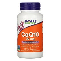 나우푸드 코엔자임Q10 coQ10 식물성 임신준비코큐텐 30mg 60개 베지캡슐
