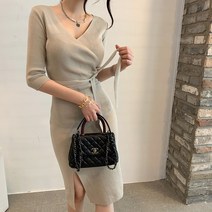 베이시코 / 골지 랩 니트원피스