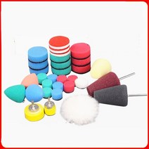 자동차 전동드릴 광택패드 바닥 무선 듀얼 광택기 폴리싱 회전식 전기 드릴용 31 pcs, 31개 키트