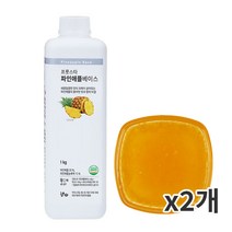 프룻스타 냉장 파인애플 베이스 1kg 2개묶음, 2개