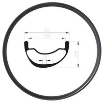 29er 카본 MTB 림 초경량 비대칭 330g 산악 자전거 휠 튜브리스 클린처 34mm/28mm 와이드 XC AM 20MM 하이 매트 UD 28h, 32h, flyweight XC 335gr, UD MATT