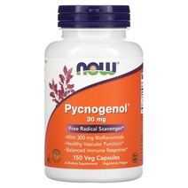 나우 푸드 피크노제놀 30mg 150베지캡슐 소나무 껍질 추출물, 3개, 150정