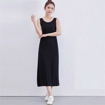 바보사랑 여자 망고 나시 찰랑핏 A라인 민소매 롱원피스.옷자락(무료배송)