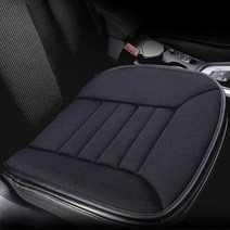 차량용 메모리폼 방석 떡방석 풀커버 사계절 장거리 방석 등커버 꼬리뼈 쿠션 시트커버 공부방석 컴퓨터방석 의자 국산차 수입차 00602, A1 블랙 기본형, 1개