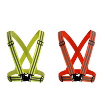 쭈비쭈비store_(투마이니) 안전 형광 X반도 작업 와이드 두줄 조끼 사 용 야간♥ABCD, ♥쭈비두줄(형광주황)