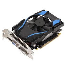 Zunate HD7600 그래픽 카드 1GB DDR5 PCIE x16 게임용 단일 팬 VGA DVI HDMI 데스크탑 컴퓨터