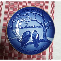 (엔틱/빈티지) 덴마크 로얄코펜하겐 빙앤그뢴달( B&G) 크리스마스 100주년 접시