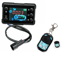 무시동히터부속품 범용 12V/24V LCD 모니터 스위치 + 원격 제어 액세서리 자동차 트랙 디젤 에어 히터 주차 히터 컨트롤러 키트, RemoteandLCDMonit, 러시아