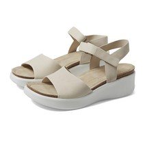 ECCO 에코 Flowt 웨지 여자여름샌들 가죽슬리퍼 5cm 베이지