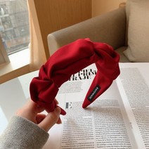 여성 패션 헤어 밴드 솔리드 컬러 폴드 후프 다목적 헤드 럭셔리 디자이너 머리띠 액세서리