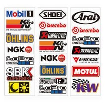 오토바이 데칼 스티커 아크라포빅 스티커, 1.  데칼 스티커, 1개