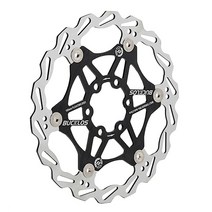 디스크로터 튜닝 브레이크 캘리퍼 패드 BUCKLOS-자전거 디스크 브레이크 로터 160mm 203mm 자전거 플로팅, 07 180MM Black