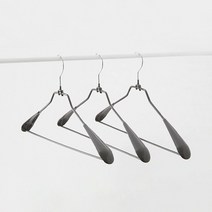 한샘 라인 논슬립 옷걸이 외투용 44cm 3P 웜그레이