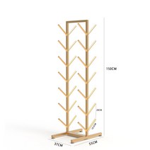 서핑 보드 스케이트보드 보관 랙 스키 수납 스포츠 용품 렌탈샵, 풋 패드가 있는 골드 7층(14개 넣어)
