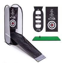 실내 어프로치 연습기 가정용 골프 치핑네트 그물망+인조잔디, AD-GF1