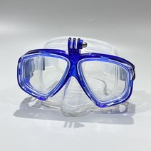 잠수풀 프리다이빙마스크스트랩 전문 수중 다이빙 마스크 스쿠버 다이빙 고글은 gopro 소형 스포츠 카메라 all-dry 다이빙 안경에 적합합니다., 파란색, 파란색
