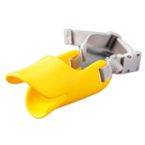 강아지 실리콘 오리입마개 소형견 짖음방지 반려견 마스크 훈련용품, L, 옐로우