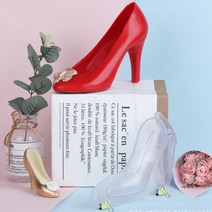 신데렐라 구두 하이힐 스틸레토 케이크 장식 초코렛 초콜릿 몰드 1구, 3종세트(SML)