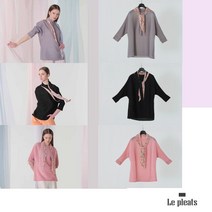 르플리츠 플리츠 썸머 트리샤 블라우스 + 스카프 세트
