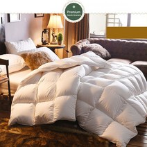 100% 거위털 프리미엄 화이트 구스이불 95% 솜털 5%깃털 구스다운 이불 봄 여름 가을 겨울 사계절 침구 호텔식 특급 호텔이불, 블루, 3000g