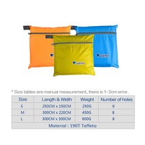 카라반 어닝텐트 카라반 텐트 어닝 초경량 캠핑 그늘막 매트 비치 텐트 퍼걸라 천막 캐노피 5 색 190T 태, 05 300x300cm Light Blue