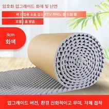 방음벽 흡음 판넬 보드 방음재 자재 차음 부스 흡음재, 회색 3cm 두꺼운 스펀지1사각형