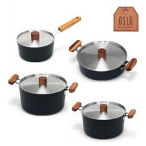 오슬로 에코라믹 IH 냄비 세트 4종