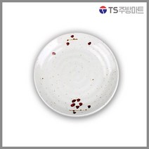 [돌산멜라민] 살구 웰빙원형접시 - 접시 사라 (업소용 식당용), 아이보리