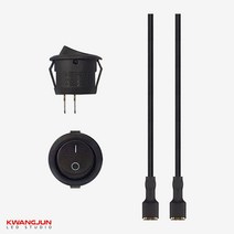 광전 12v 2단 16mm 배선타입 매립형 시소 락커 원형 토글스위치 블랙