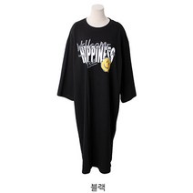 오브치치 빅사이즈 순면 캐쥬얼 오버핏 원피스 박스원피스