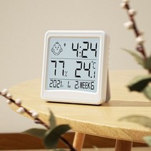LCD 디지털 온습도계 탁상용 시계온도계, 상세페이지 참조