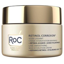 50대영양크림 레티놀 주름 나이트 수분크림 RoC 코렉션 라인 스무딩 하이드레이션 인텐시브 안티 링클 트리트먼트 하이드레이티드 50ml, 단일수량