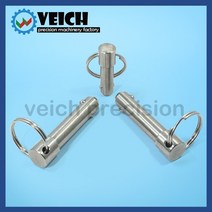 볼플런저 VCN114 스테인레스 스틸 스프링 타입 볼 헤드 잠금 핀 직경 5 25mm 퀵 릴리스 로케이팅 풀 링 길, 06 VCN11416mm_12 65mm