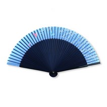 도담 나비 실크 타공 부채, 하늘