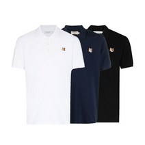 MAISON KITSUNE 명품22FW 메종키츠네 폭스헤드 폴로 카라티 3COLOR FU00203KJ7007 4876007415780934