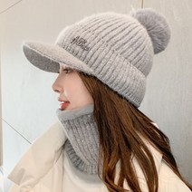 스피소 느리게걷기 여성 겨울 모자 넥워머 겨울모자세트 방한모 털모자 버킷햇 방울모자 니트모자 등산모자 캡 니트모자