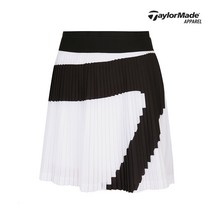 여성 허리 밴드 빅로고 배색 플리츠 큐롯 TWCUL6196-100