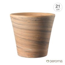 [데로마 Deroma] 테라코타 이태리토분 바소 코노 듀오 21cm, 21cm/grafite