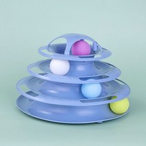 고양이 장난감 턴테이블 공 4 레이어 플레이 트랙 플레이트 고양이 액세서리 플라스틱 타워 트랙 장난감 큐를 위한 공, 13