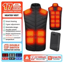 전기방석 전기담요 USB 차량용 12V 남성 및 여성용 팬 조끼 여름조끼 선풍기조끼USB 충전 선풍기옷.에어컨 의류 냉각 얼음조끼 고온 작업 얼음조끼2023, 54.17Areas-Black-5V-2SW - (EU)