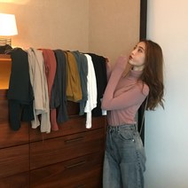 HQINT 여성 봄티 오버핏 긴팔티셔츠 빅사이즈 심플 여자 티셔츠 티셔츠긴팔 긴팔티 봄 베이직 데일리 기본티 ZB-201032