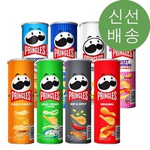 [2%!] 프링글스 110g 버라이어티팩 8개 (오리지날 + 양파 + 치즈 + 매운맛 + 스윗마요 + 남부식바베큐 + 마늘감자구이 + 버터카라멜)