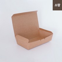 [무공해종이도시락] 샐러드&샌드위치 정사각 저 크라프트(100개/SET)
