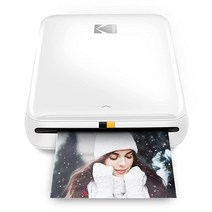 KODAK 코닥 스텝 무선 모바일 포토 미니 프린터 화이트 iOS 및 안드로이드 NFC 및 블루투스 장치와 호환 가능, Printer_White