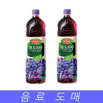 [에이치플러스몰] 롯데 음료수도매 과채음료 델몬트 포도100 1.5LX12EA, 본상품선택