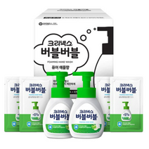 크리넥스 버블버블 핸드워시 퓨어애플 250ml x 2p + 리필 200ml x 4p 세트, 4세트